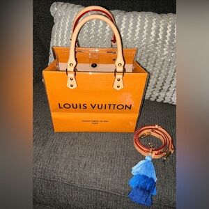 Handmade Louis Vuitton Orange Shopping Bag